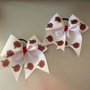 Rose Patterned Bow